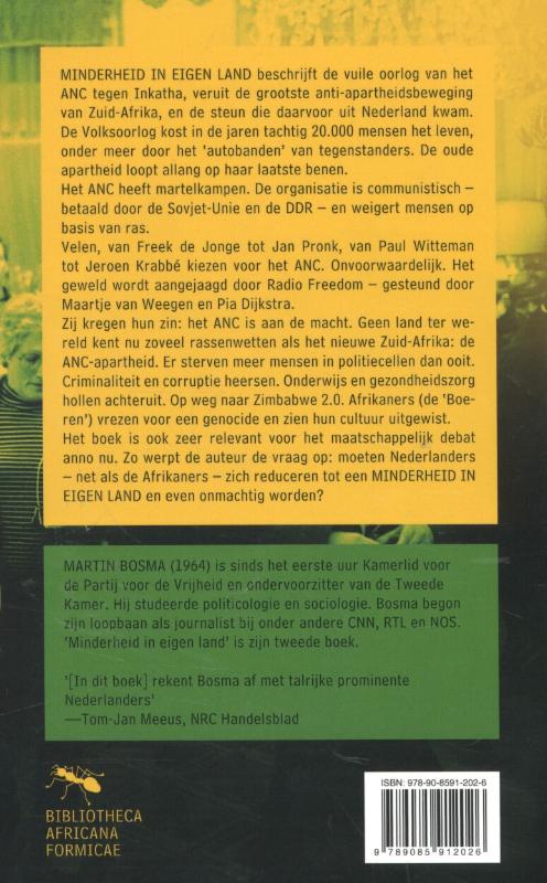 Achterkant van Minderheid in eigen land