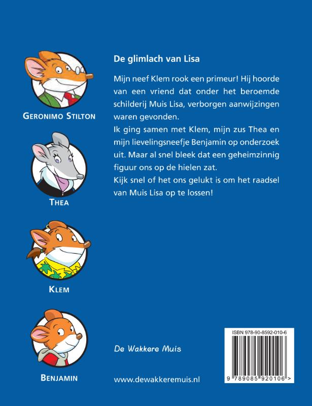 Achterkant van De glimlach van Lisa