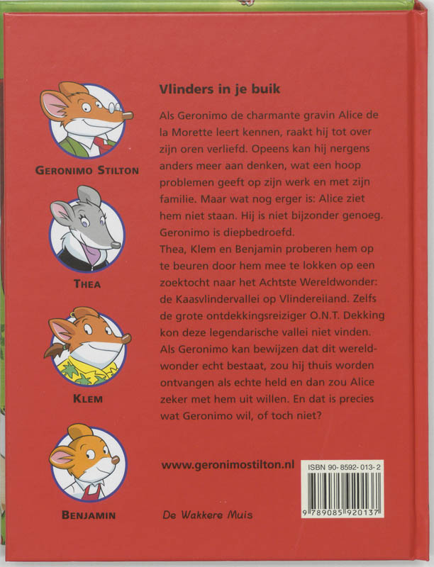 Achterkant van Vlinders in je buik
