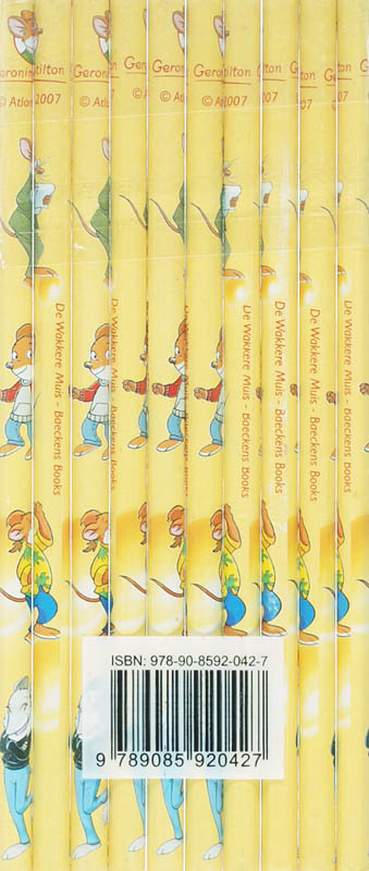 Achterkant van Geronimo Stilton potloden 10 ex