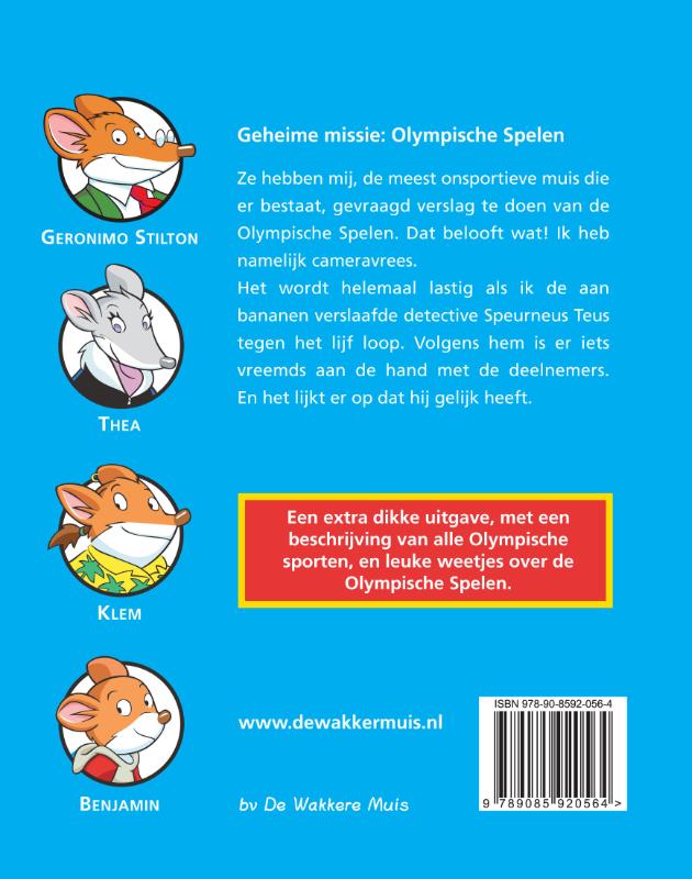 Achterkant van Geheime missie: Olympische Spelen