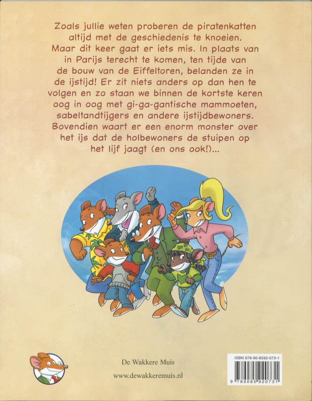 Achterkant van Terug naar de IJstijd