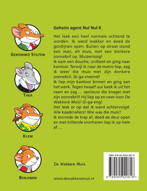 Achterkant van Geheim agent Nul Nul K