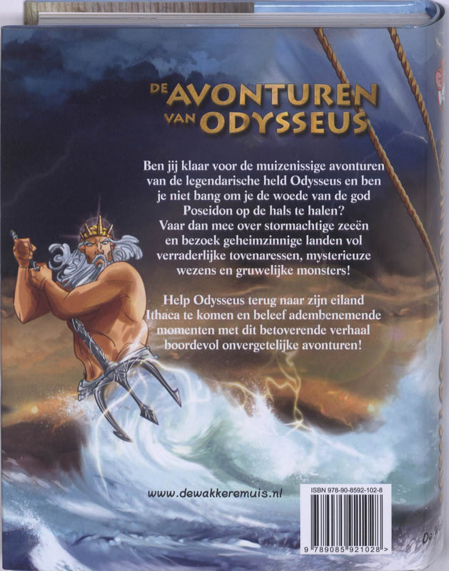 Achterkant van De avonturen van Odysseus