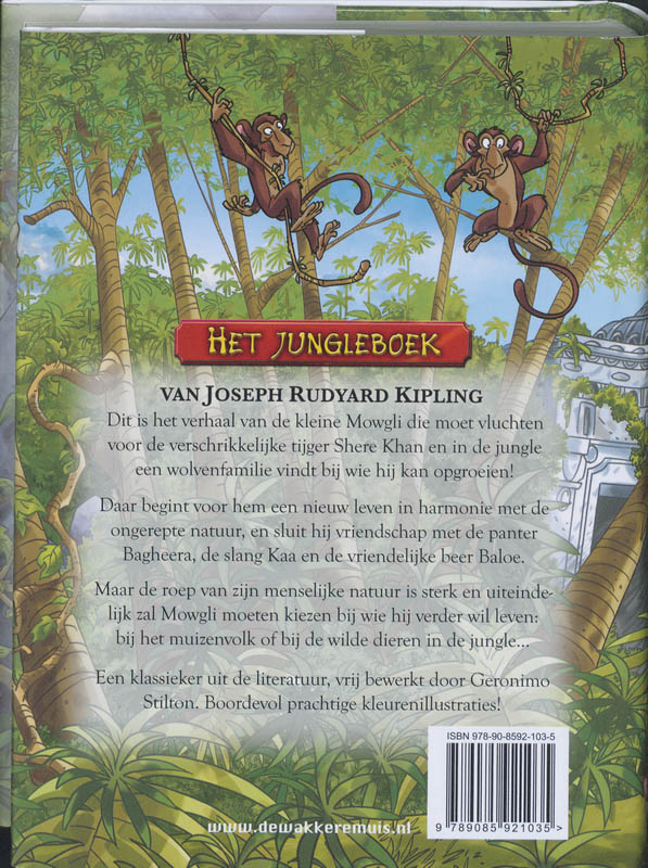 Achterkant van Het jungleboek