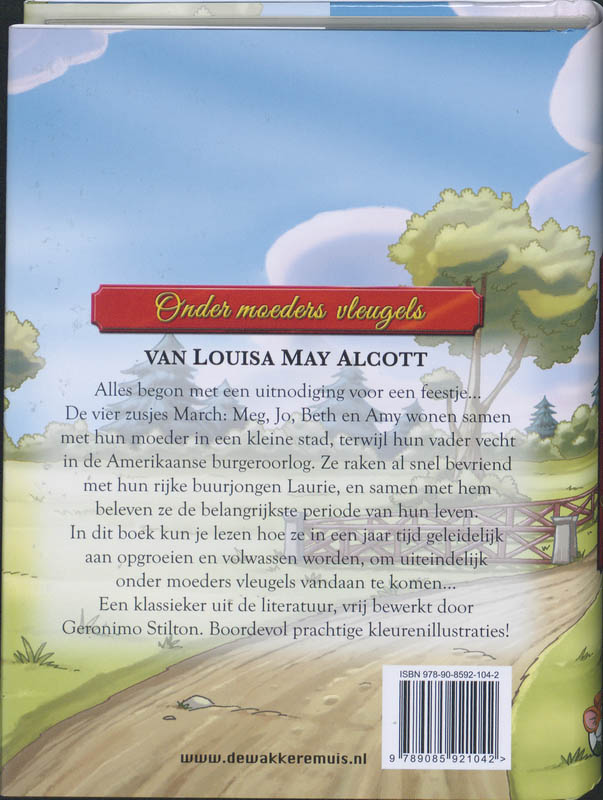 Achterkant van Onder moeders vleugels