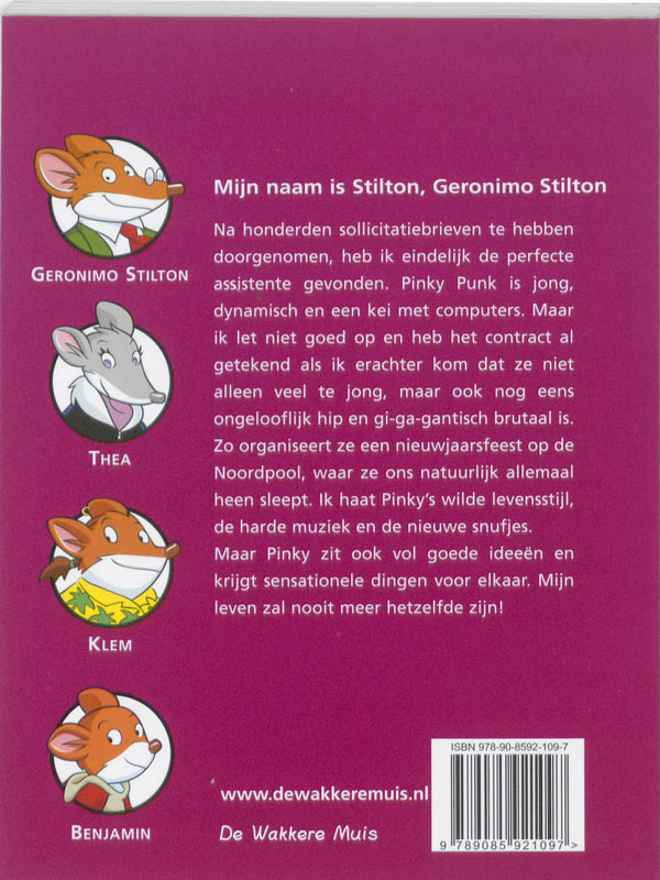 Achterkant van Mijn naam is Stilton, Geronimo Stilton