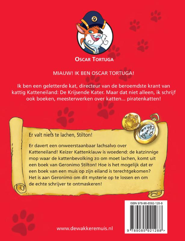 Achterkant van Er valt niets te lachen, Stilton!