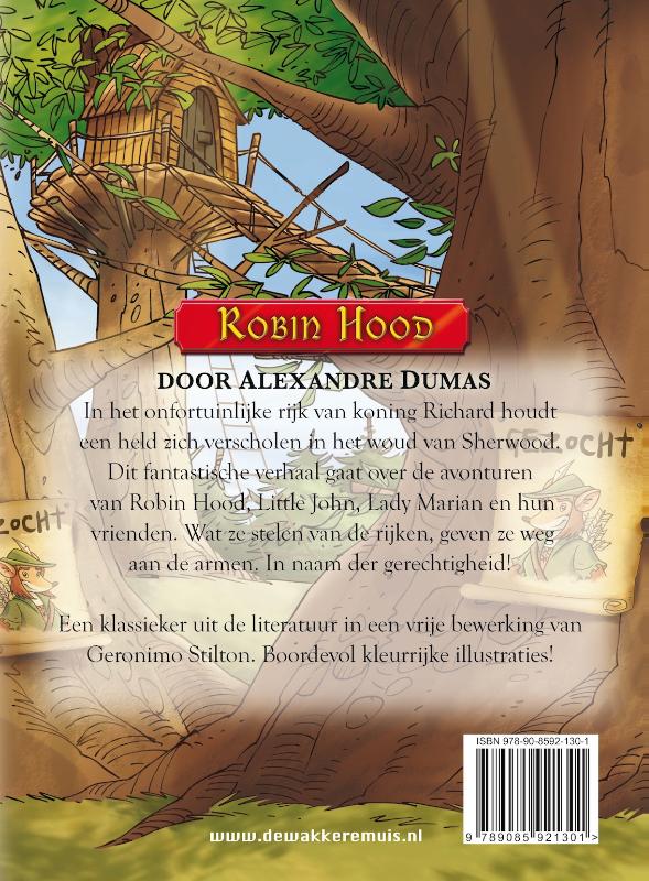 Achterkant van Robin Hood