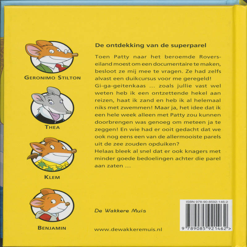 Achterkant van De ontdekking van de superparel