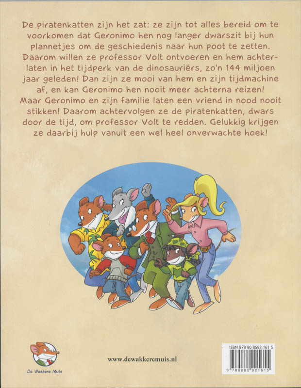 Achterkant van Op naar de prehistorie!