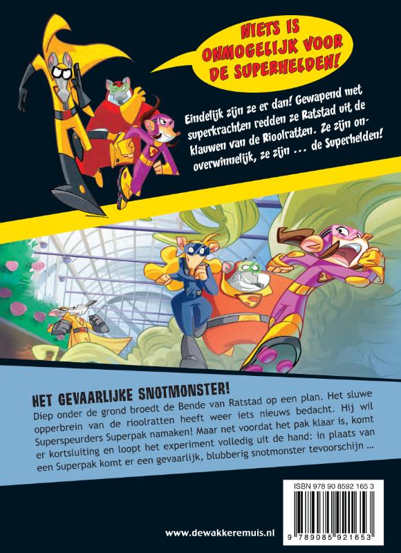 Achterkant van Het gevaarlijke snotmonster!
