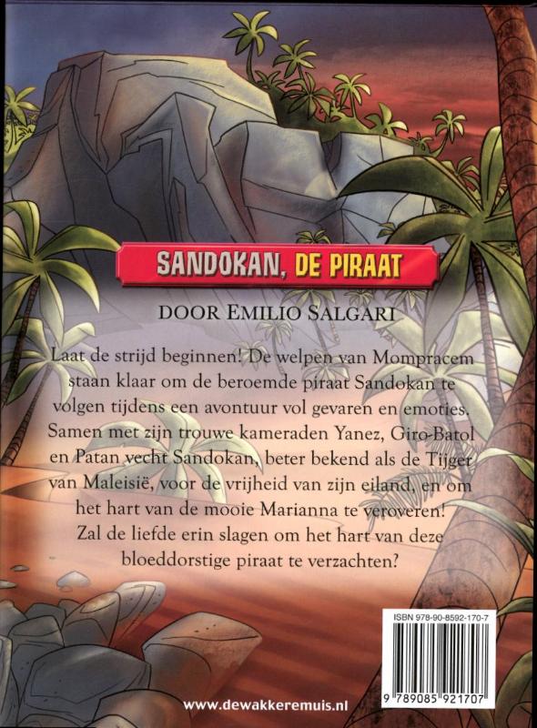 Achterkant van Sandokan, de piraat
