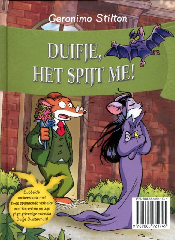 Achterkant van Een monsterlijk mysterie / Duifje, het spijt me!