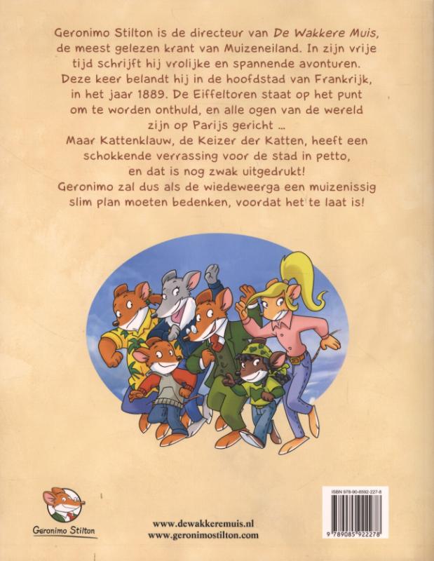 Achterkant van De strijd om de Eiffeltoren