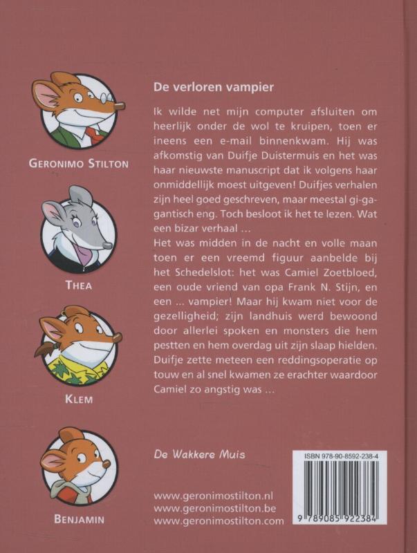 Achterkant van De verloren vampier