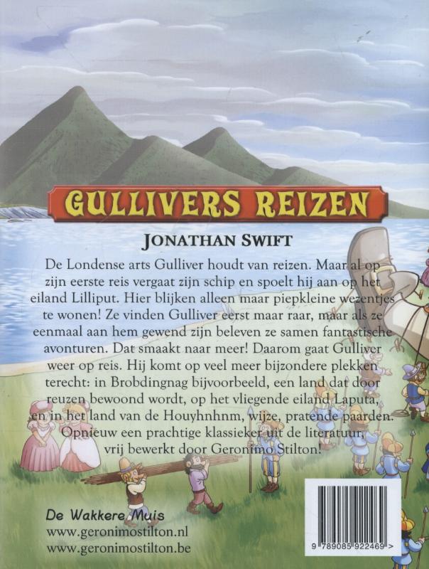 Achterkant van Gullivers reizen