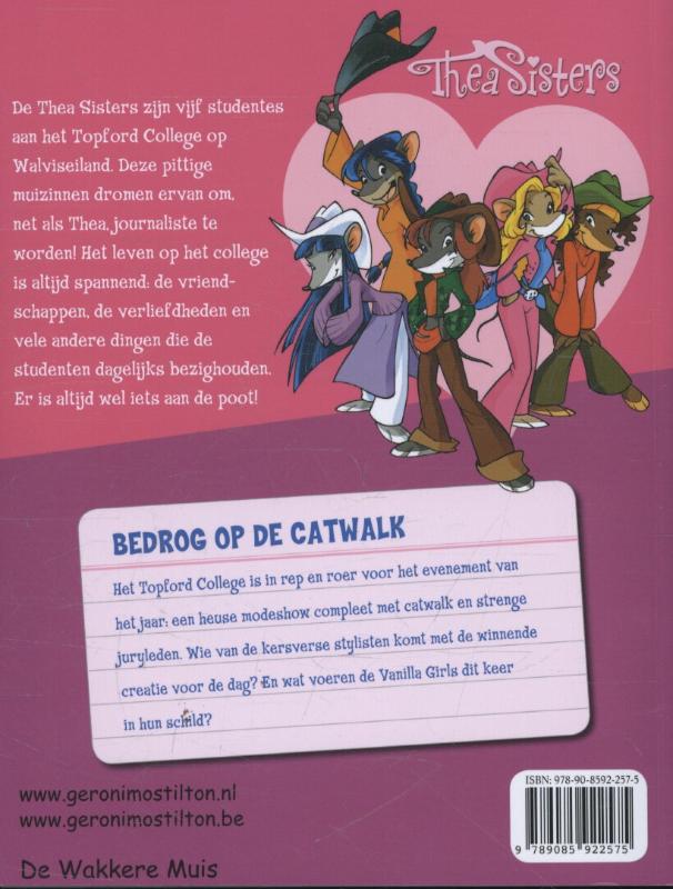 Achterkant van Bedrog op de catwalk