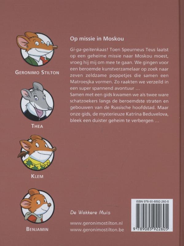 Achterkant van Op missie in Moskou