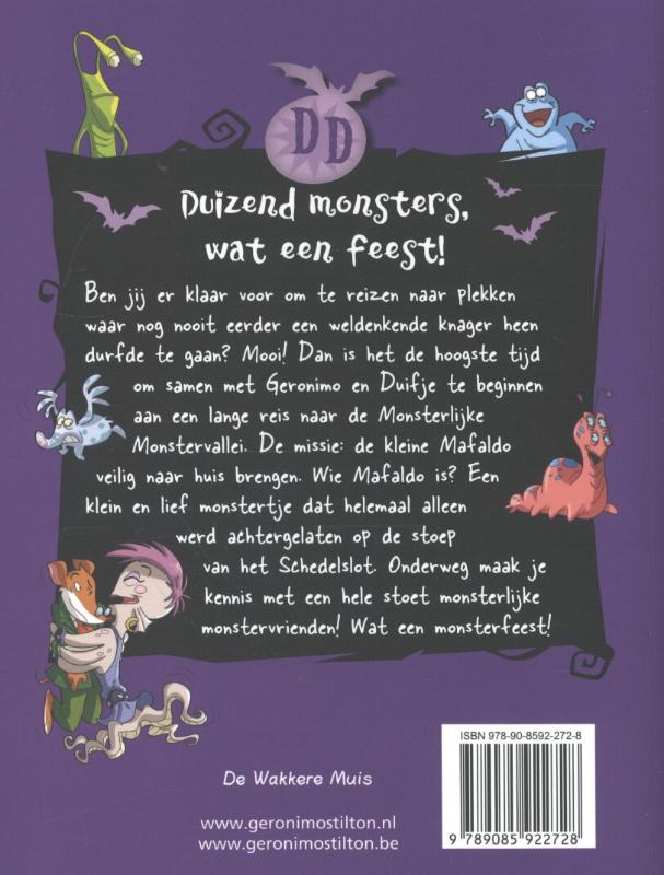 Achterkant van Duizend monsters, wat een feest!