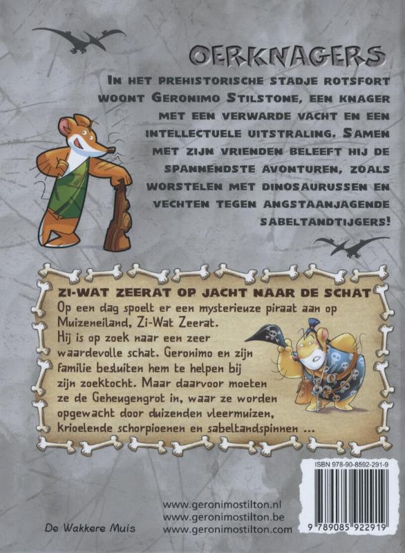 Achterkant van Oerknagers 8-Zi-Wat Zeerat op jacht naar de schat