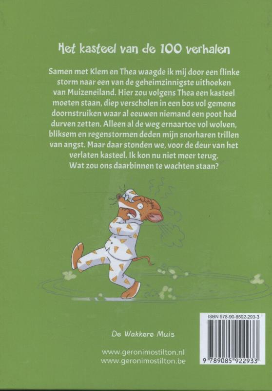 Achterkant van Het kasteel van de 100 verhalen