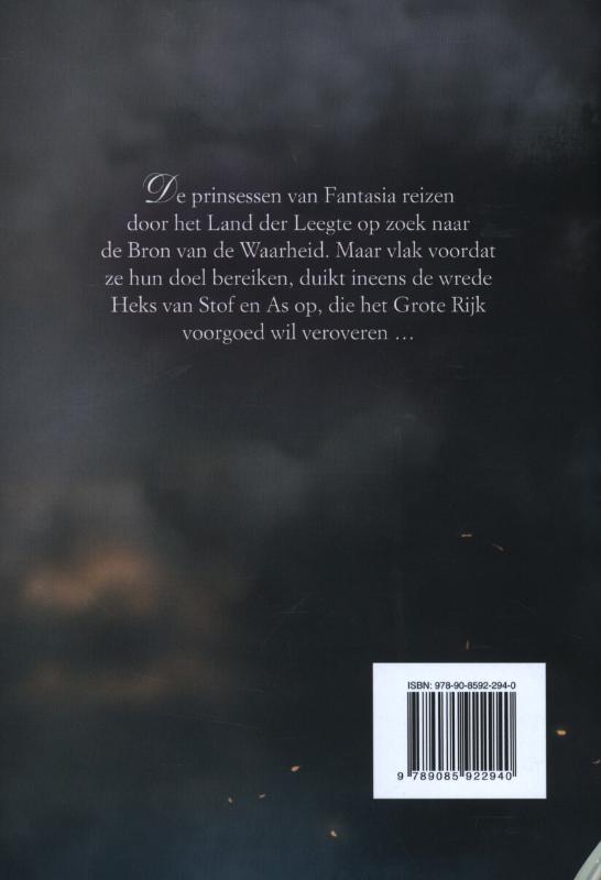 Achterkant van De Heks van stof en as