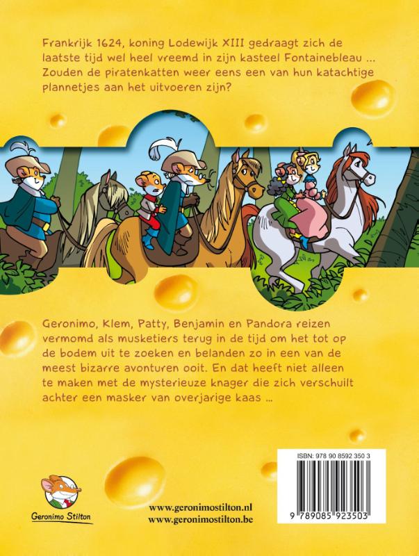 Achterkant van De muizenissige musketiers
