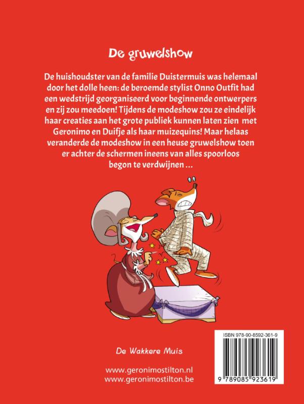 Achterkant van De gruwelshow