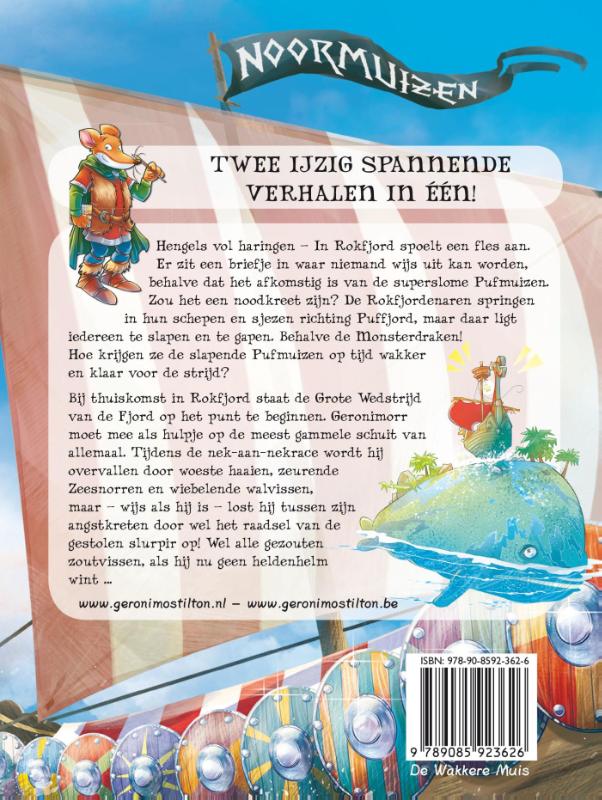 Achterkant van Zeesnorren en monsterdraken