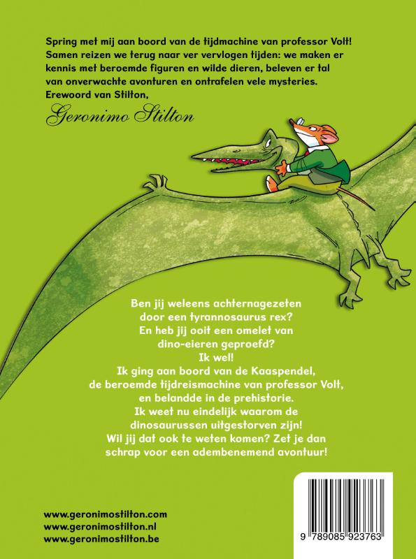 Achterkant van Ontmoeting met een T-rex (1 van serie 1)