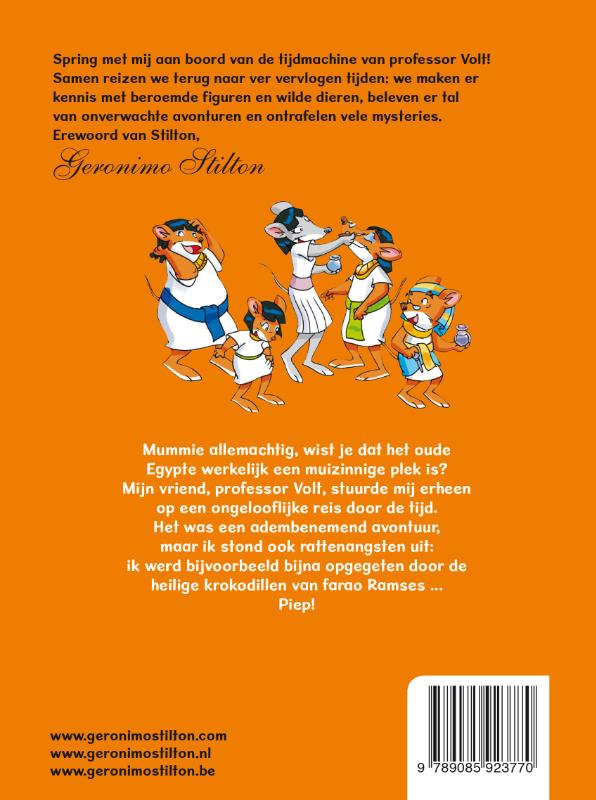 Achterkant van Het geheim van de piramides