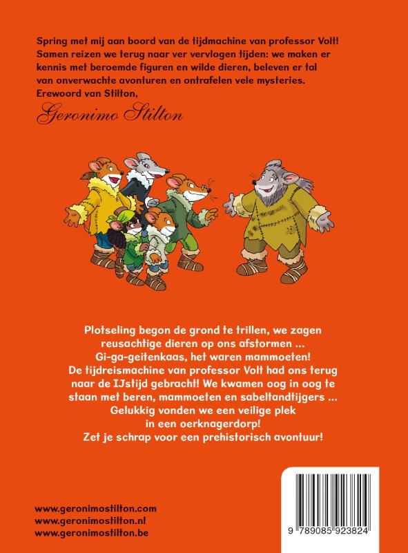 Achterkant van De aanval van de mammoet