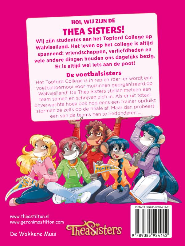 Achterkant van De voetbalsisters
