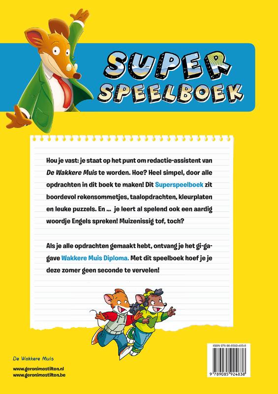 Achterkant van Super speelboek