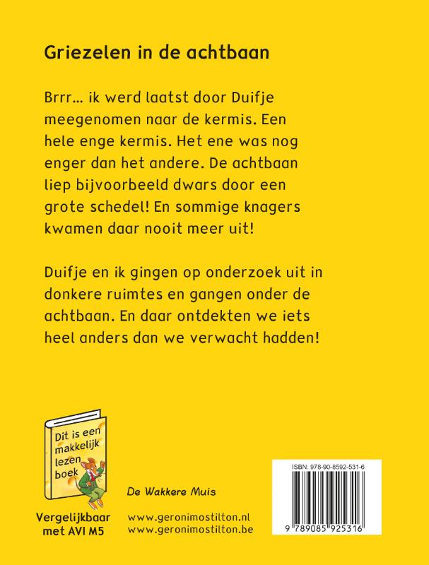 Achterkant van Griezelen in de achtbaan
