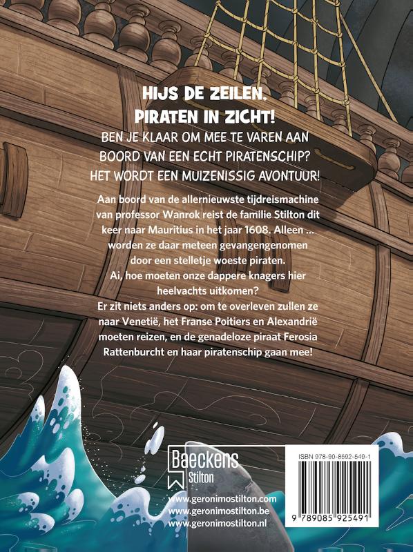 Achterkant van Missie Piraat