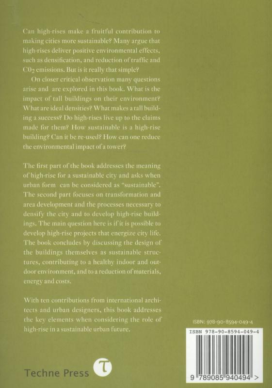 Achterkant van High-rise and the sustainable city