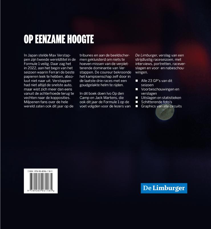 Achterkant van Op eenzame hoogte