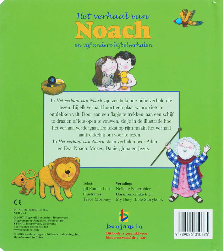Achterkant van Het verhaal van Noach