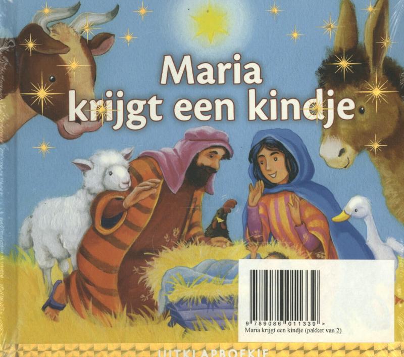 Achterkant van Maria krijgt een kindje