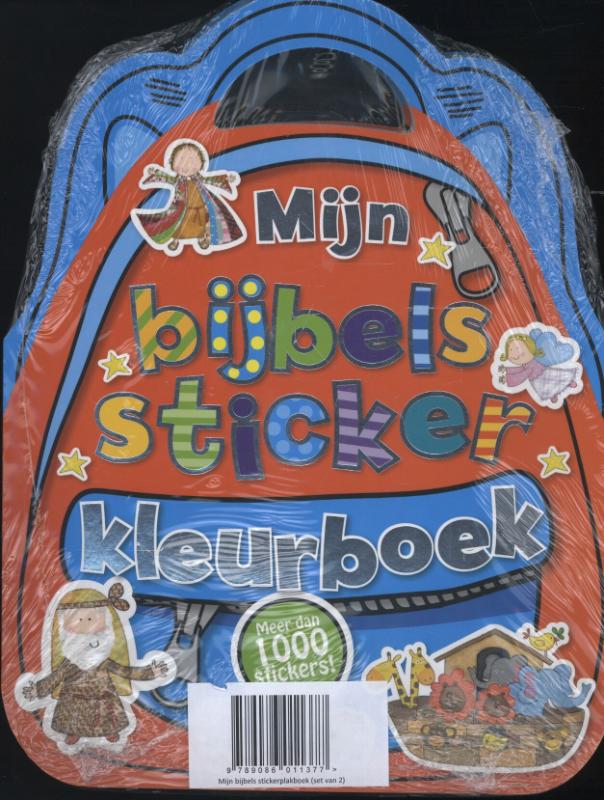 Achterkant van Mijn bijbels sticker kleurboek