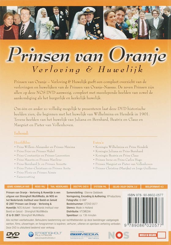 Achterkant van Prinsen van Oranje