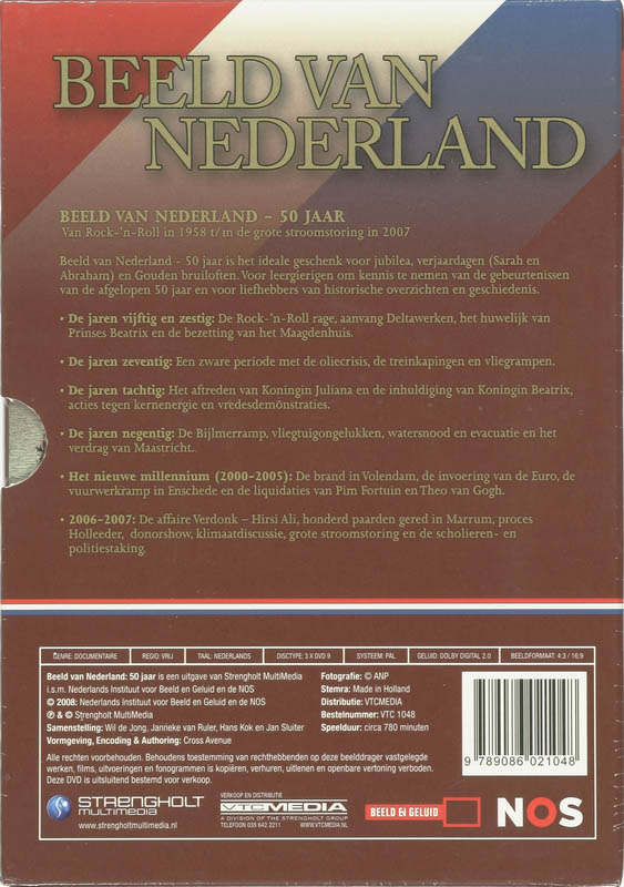 Achterkant van Beeld van Nederland 50 jaar