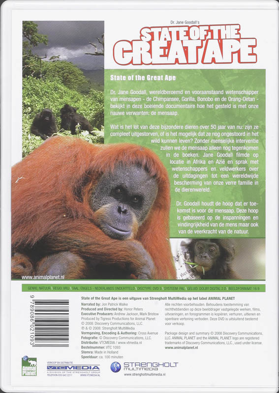 Achterkant van State of the Great Ape