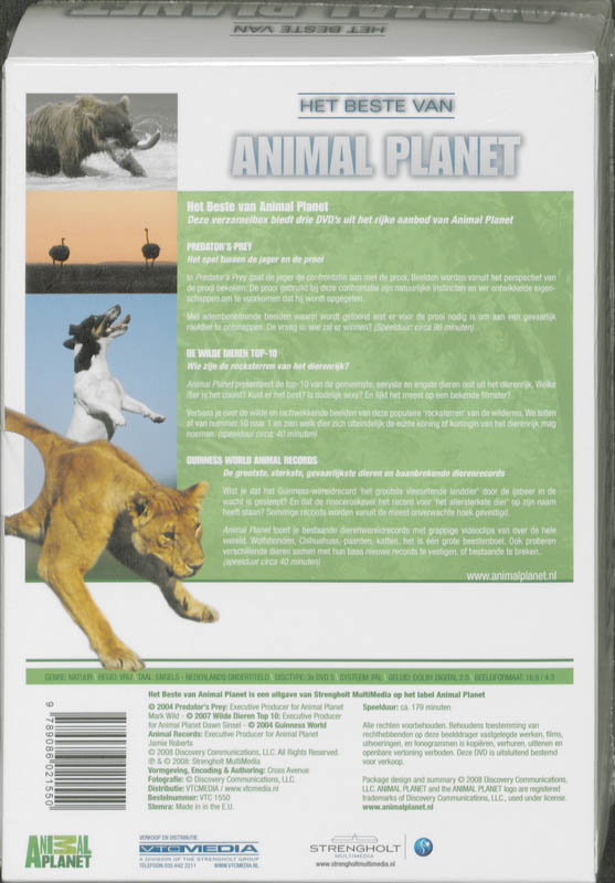 Achterkant van Predator's prey - Wilde dieren - Guiness world animal records