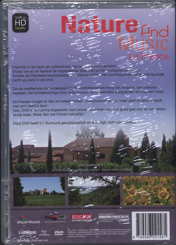 Achterkant van Nature & Music La France