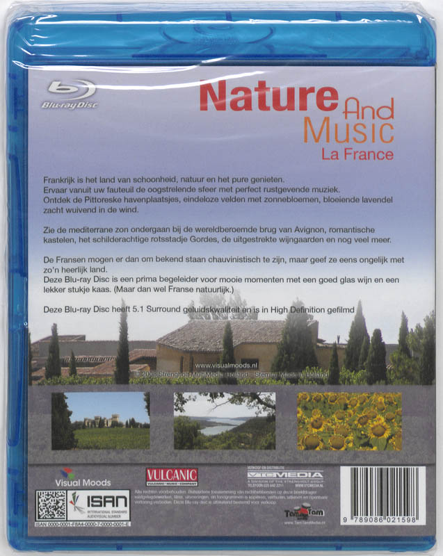 Achterkant van Nature & Music - France - Blu ray