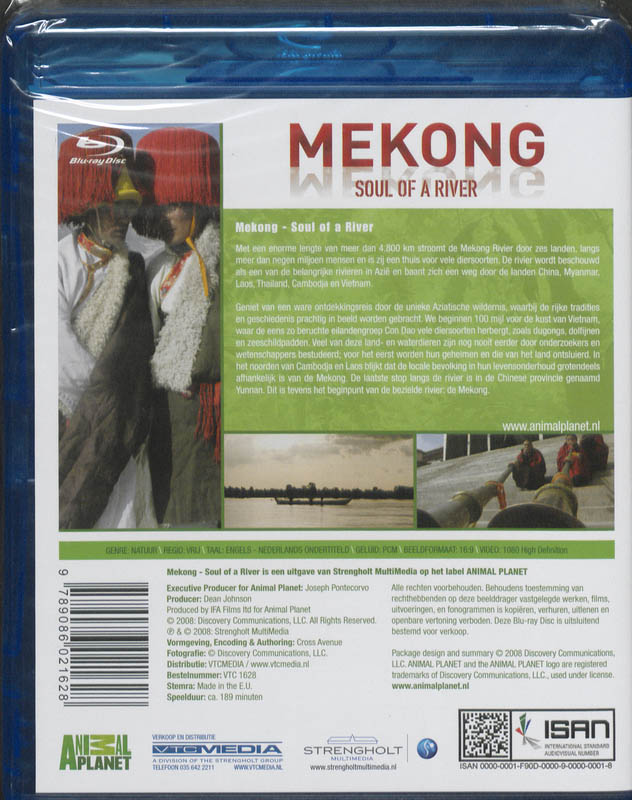 Achterkant van Mekong Soul of a river - blu ray