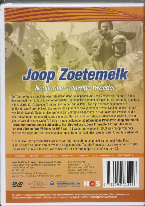 Achterkant van Joop Zoetemelk